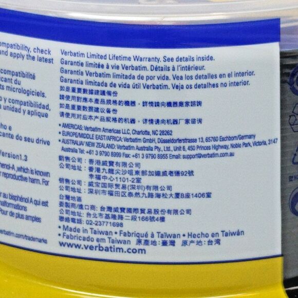 Verbatim Americas 4x Speed DVD+RW Rewritable 1000x, 30 Pack 4.7 GB 120 Min SERL - Picture 6 of 12